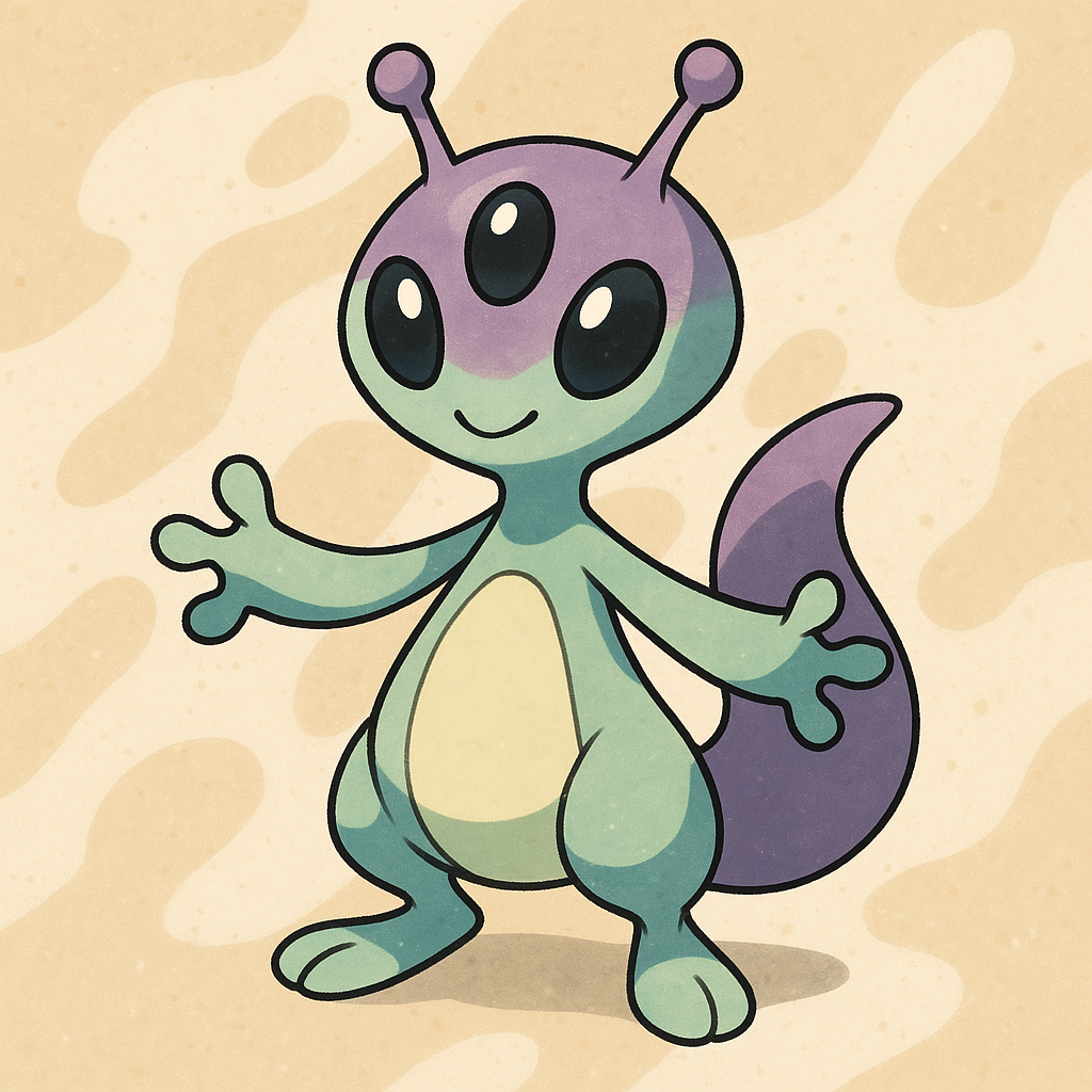 Mascotte Alien Bienveillante